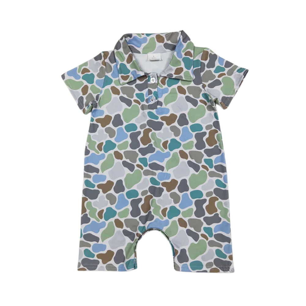 Coast Camo Collard Romper