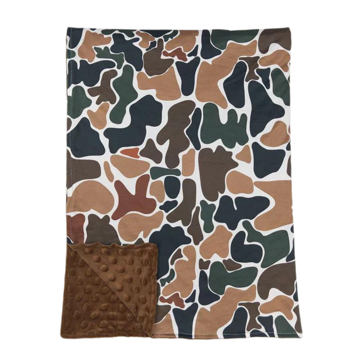 Retro Camo Minky Blanket