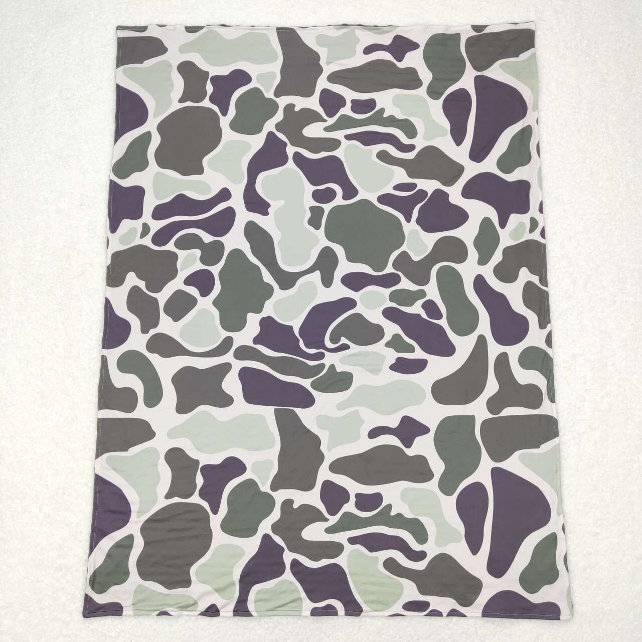 Green Camo Minky Blanket