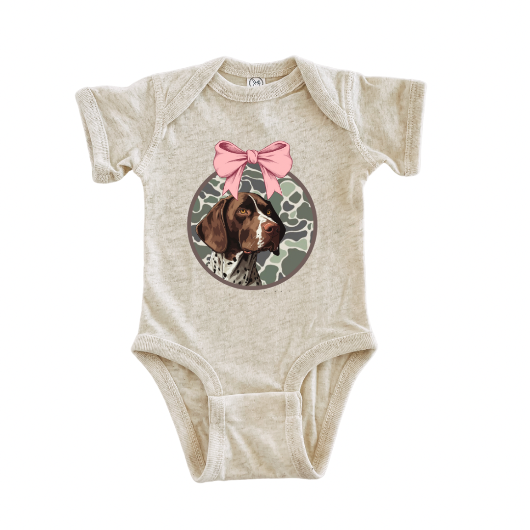 Camo GSP Bow Onesie