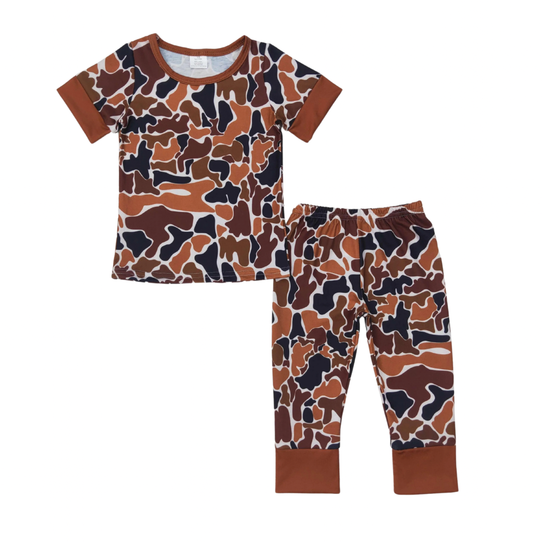Orange Camo Cozy Set