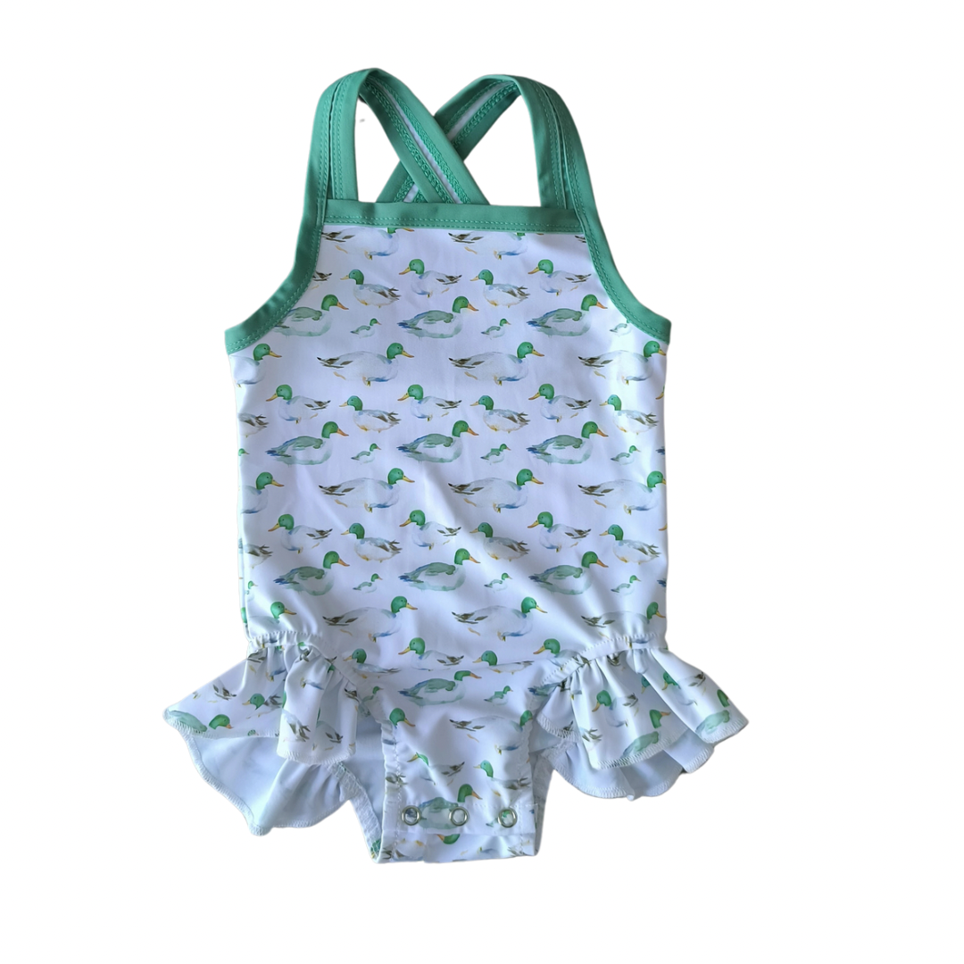 Mallard Ruffle Swimsuit - Read Description