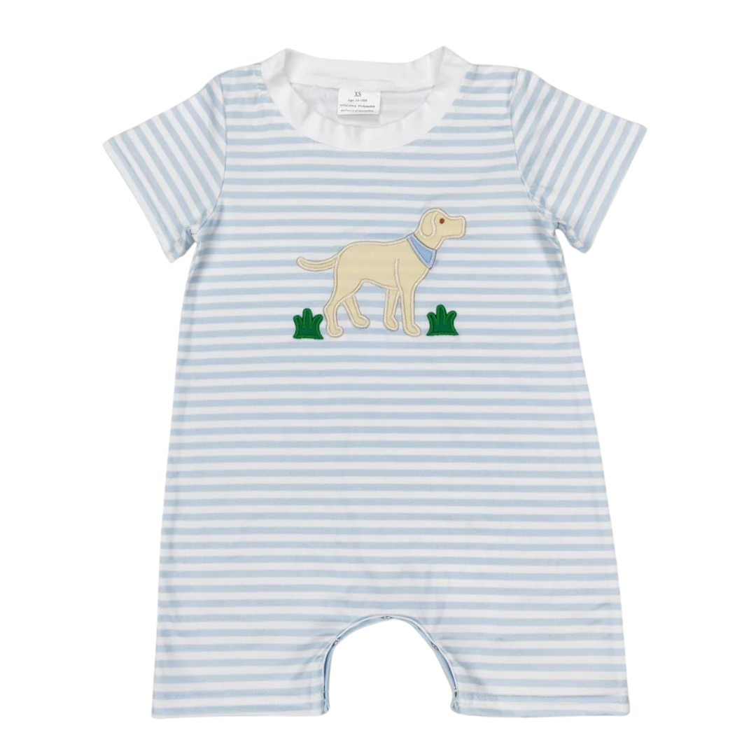 Applique Puppy Romper