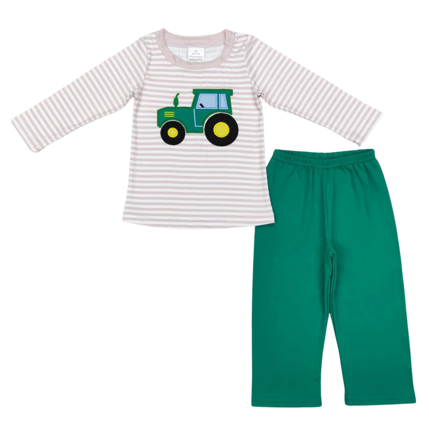 Green Tractor Pants Set