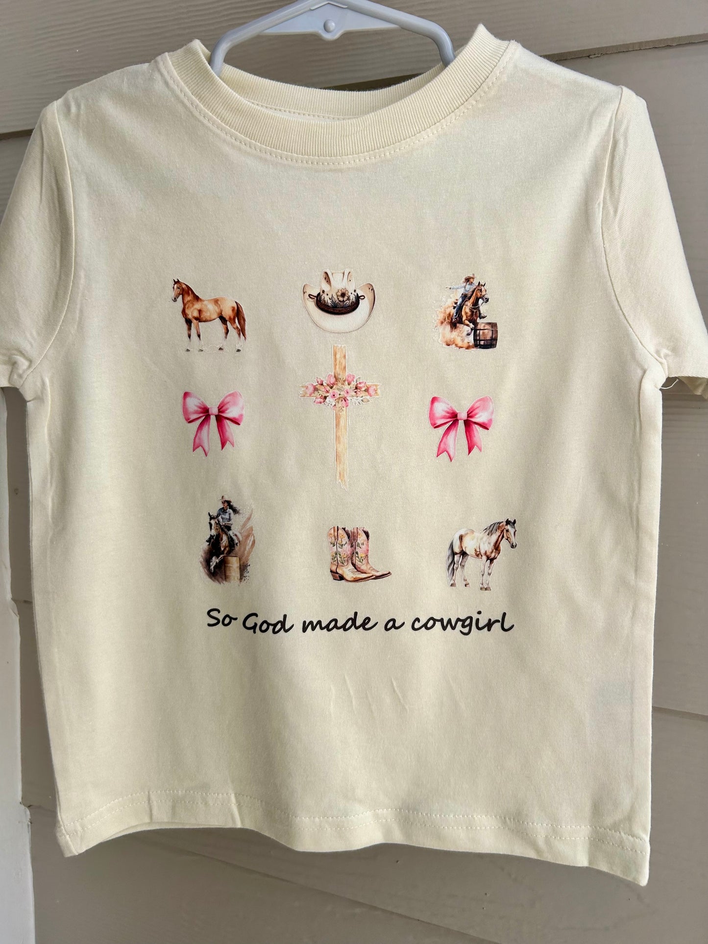 So God Made a Cowgirl Short Sleeve Tee