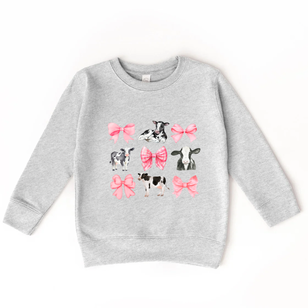 Cow Coquette Crewneck
