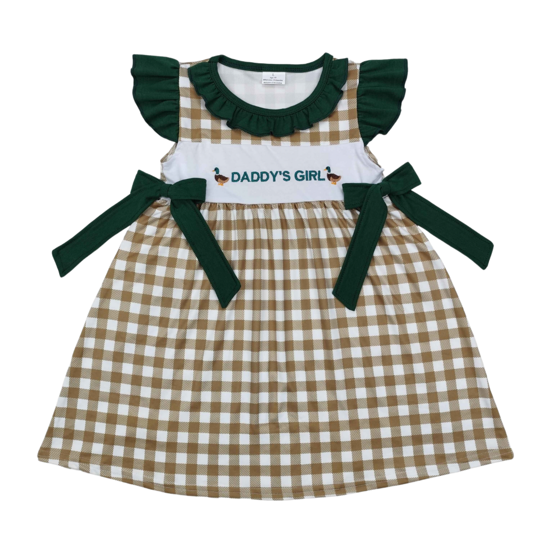 Daddy’s Girl Mallard Bow Dress