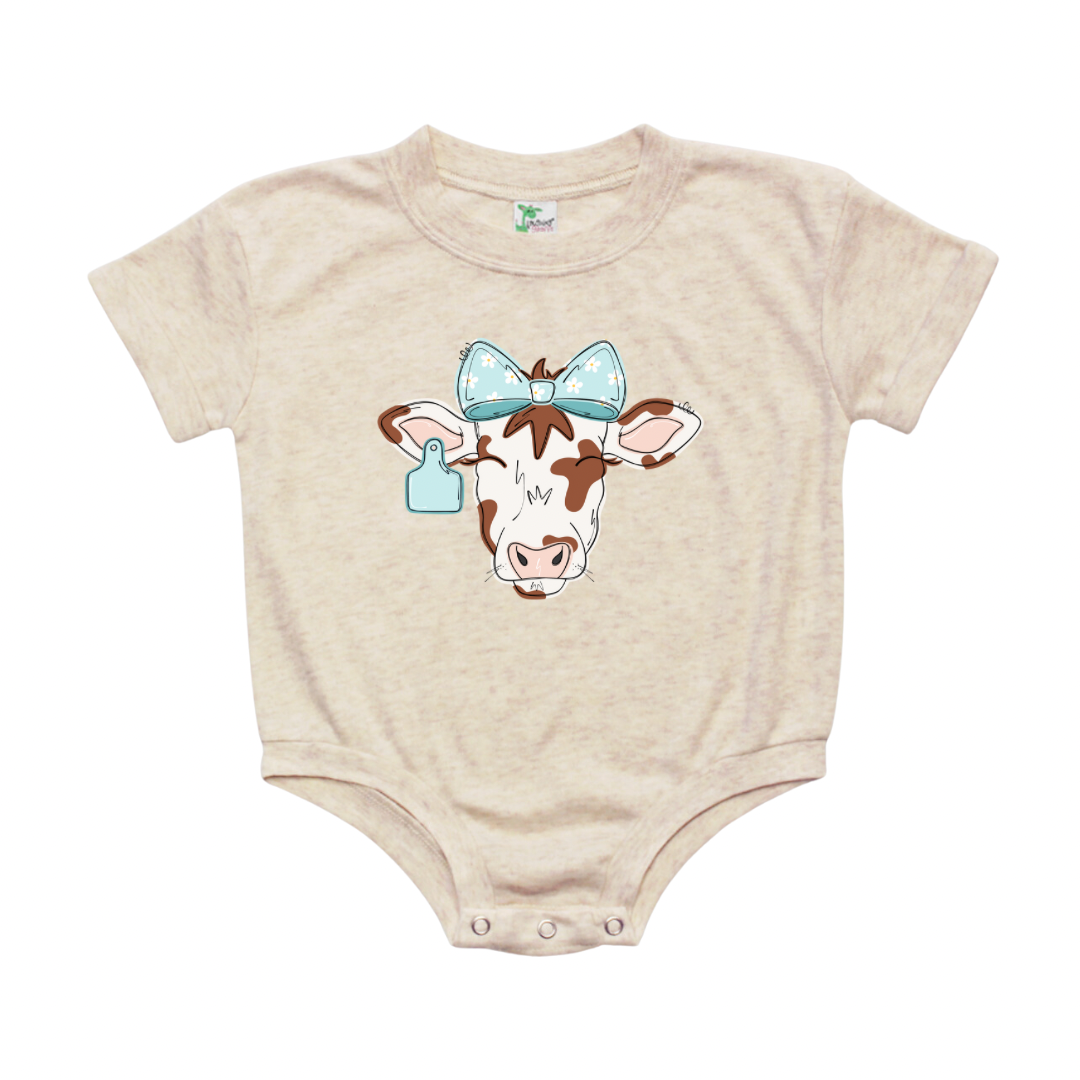Retro Cow Girls Bubble - Oatmeal