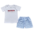 Embroidered Flags & Fireworks Set - Preorder