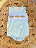 Embroidered Fish Romper - Preorder