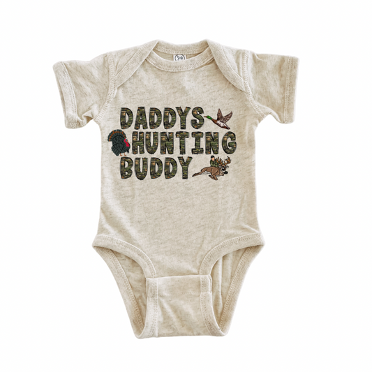 Camo Daddy’s Hunting Buddy Onesie