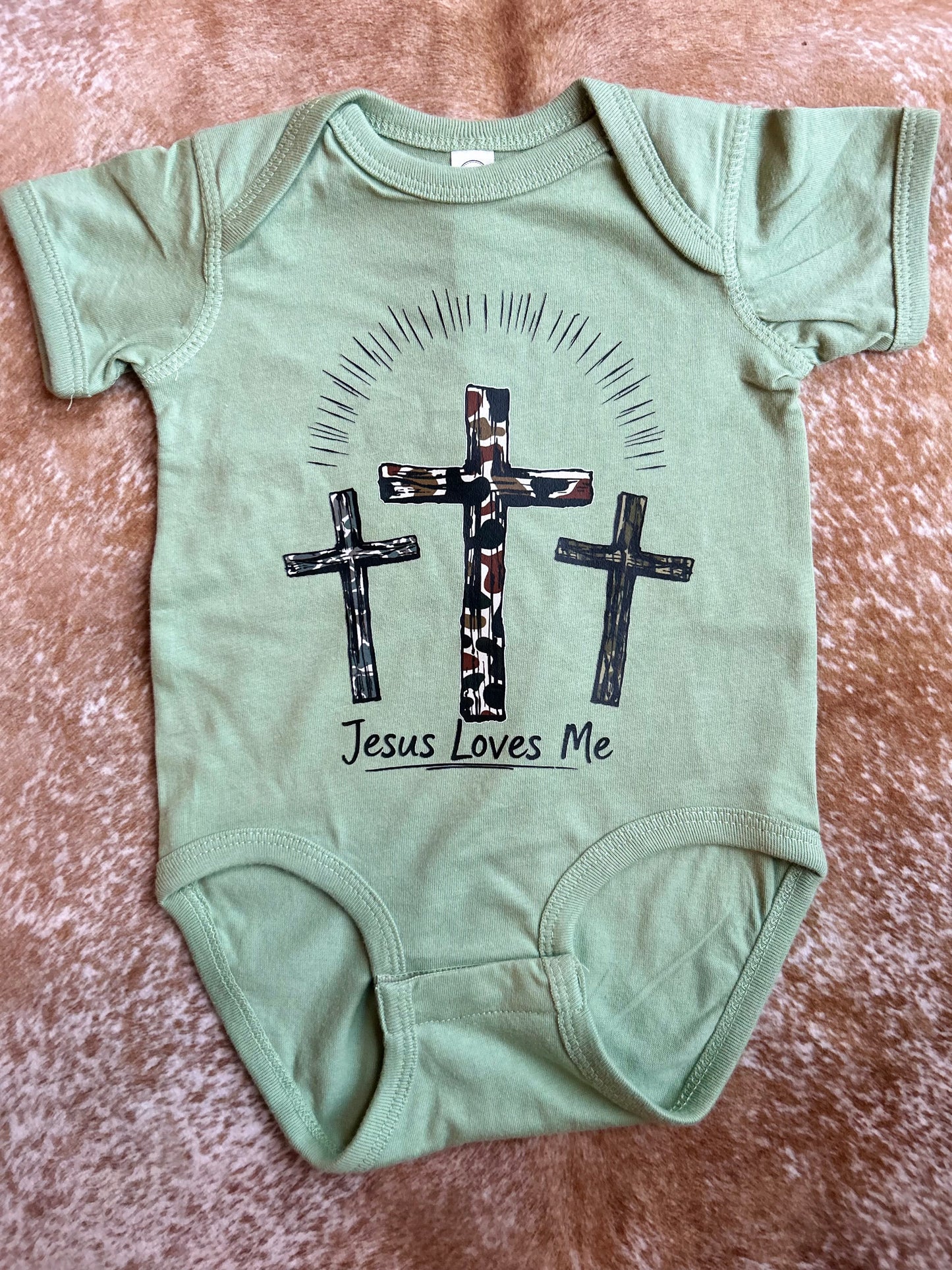 Jesus Loves Me Onesie - 12M