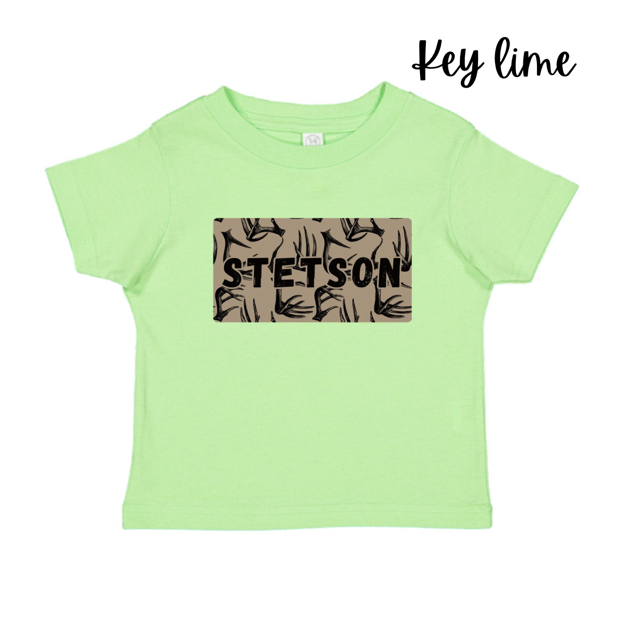 CUSTOM Antler Name Plate Tee - Multiple Colors Options