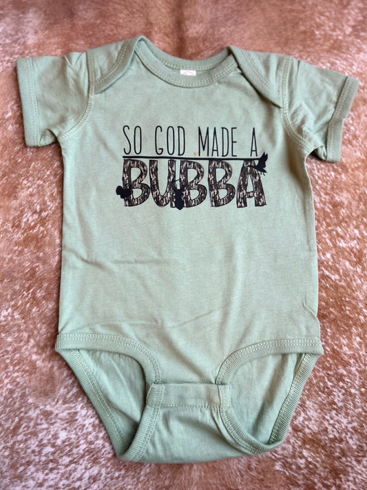 So God Made A Bubba Onesie - 12M