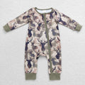Deer Zipper Romper - (3/6m & 6/12m)