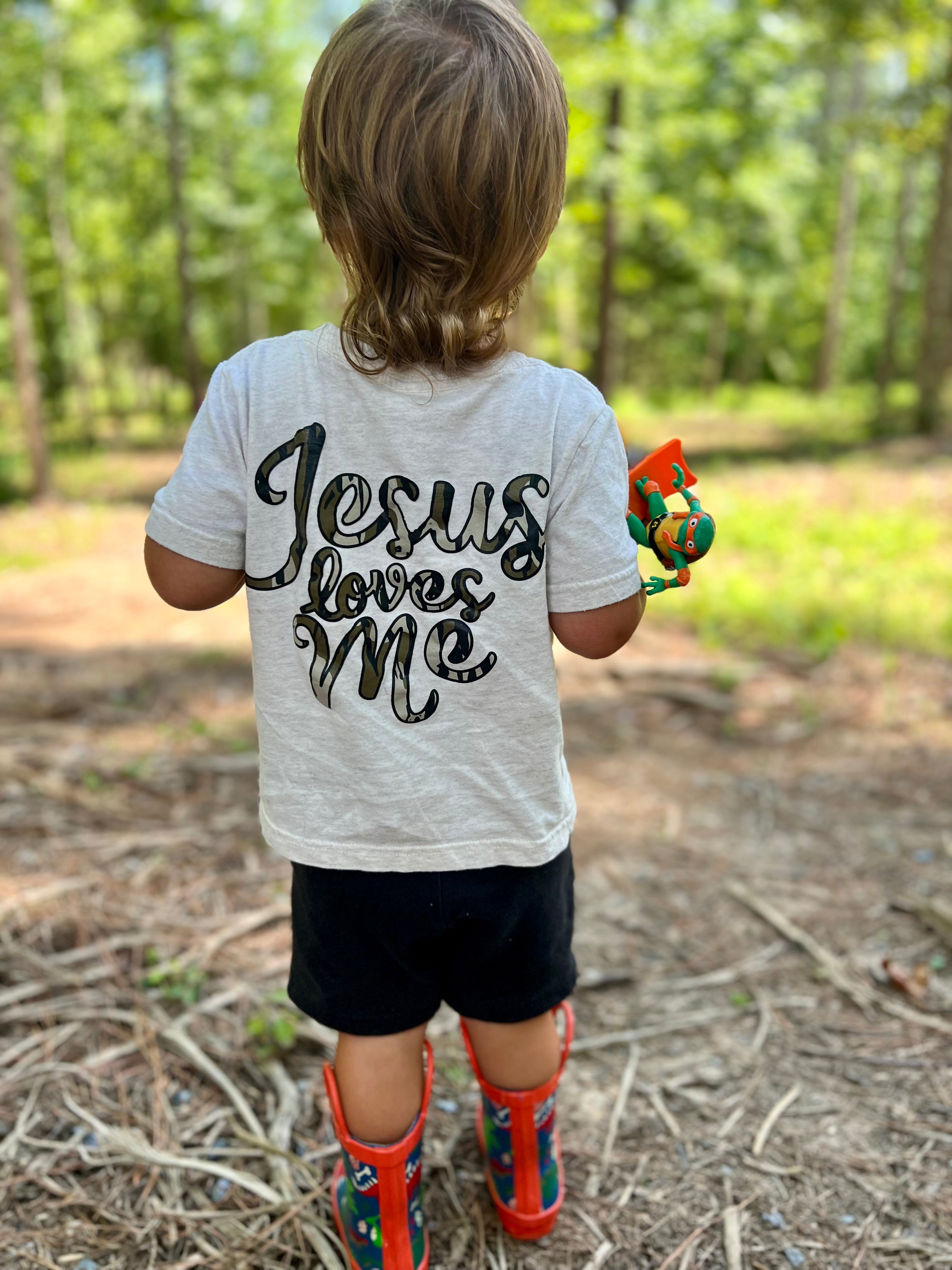 Jesus Loves Me - Natural Heather