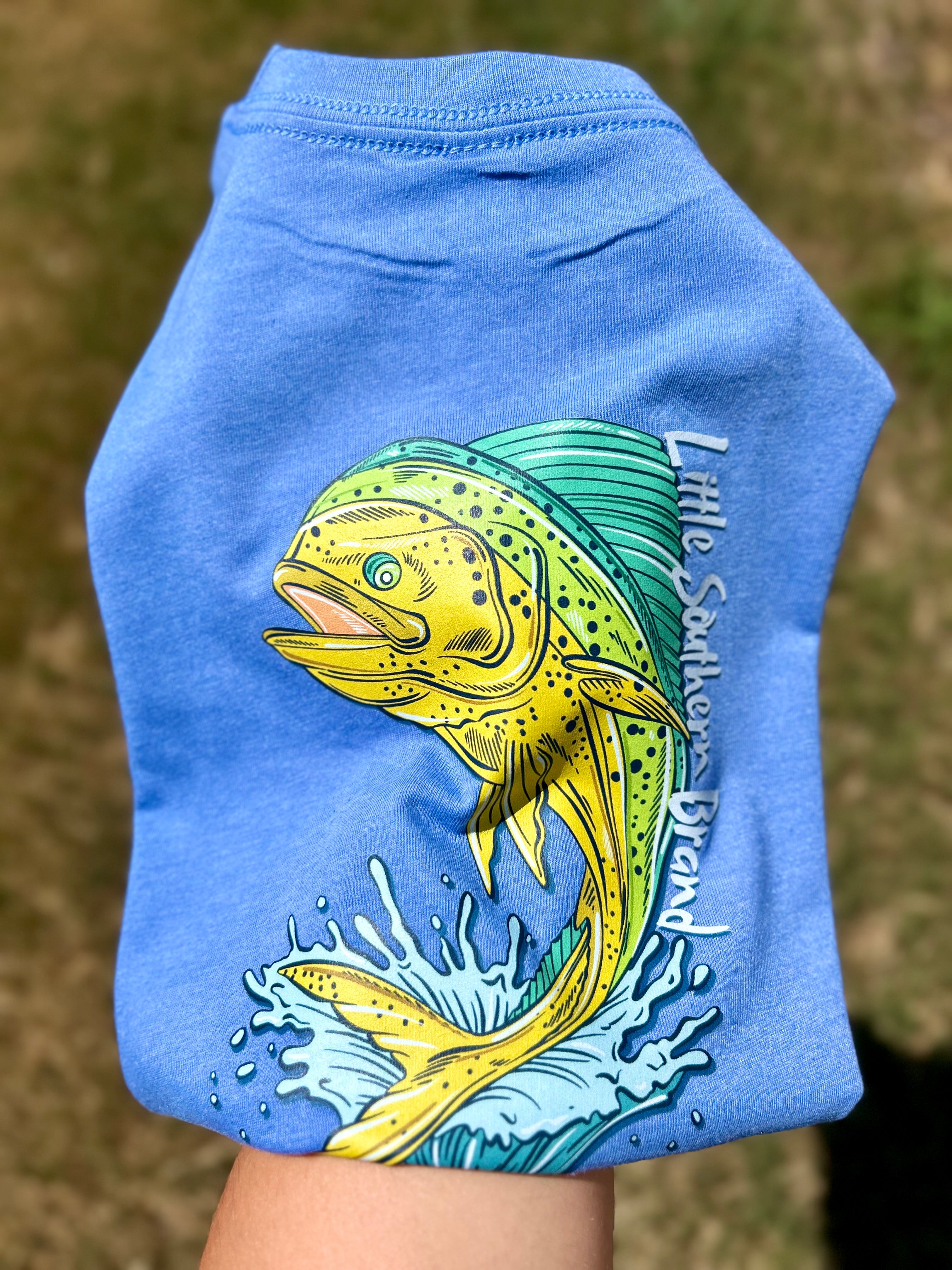 Mahi Mahi Graphic Tee - Carolina Blue
