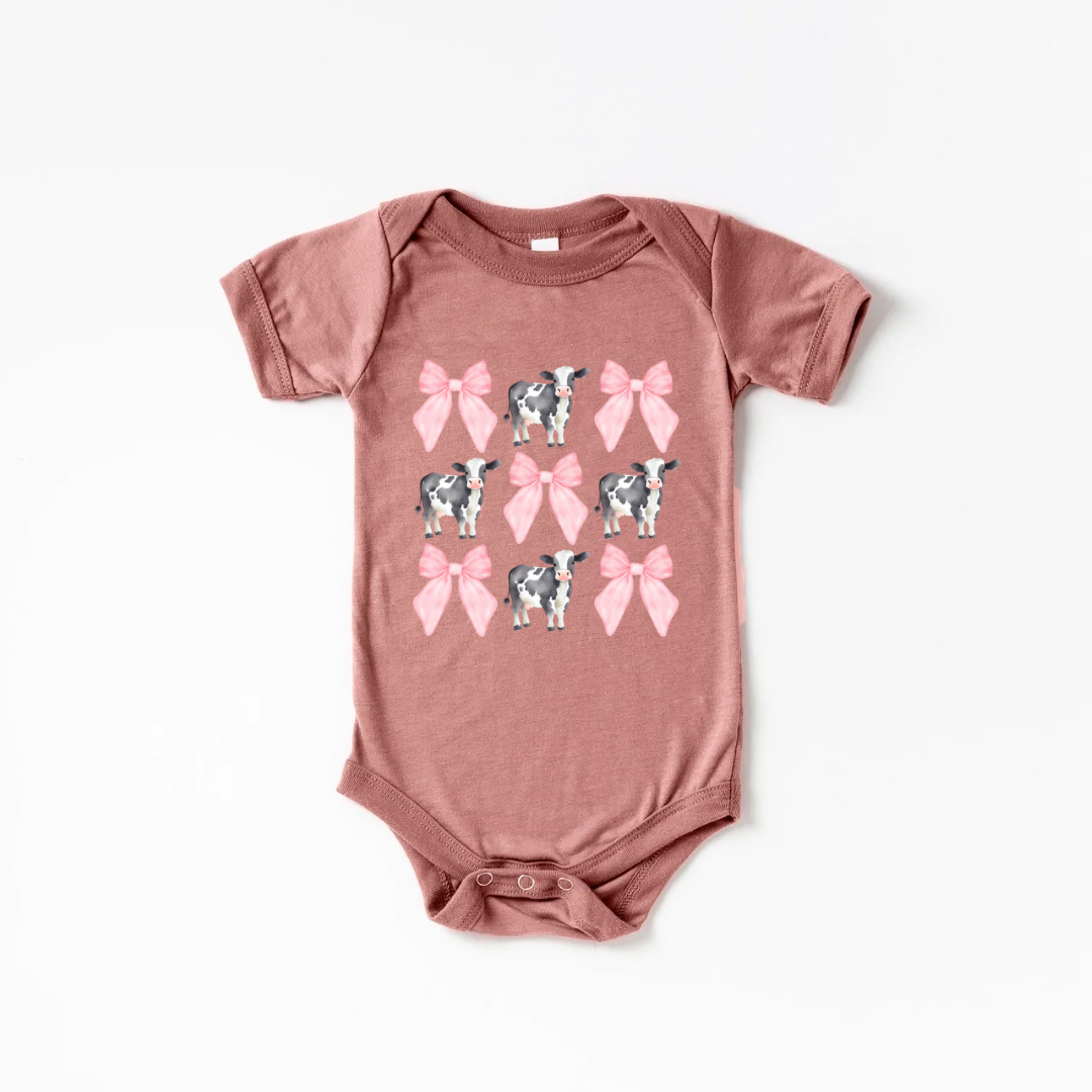 Cows & Bows Onesie