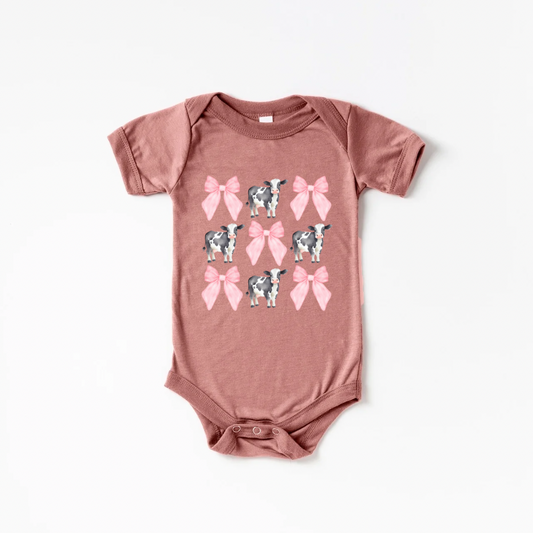 Cows & Bows Onesie