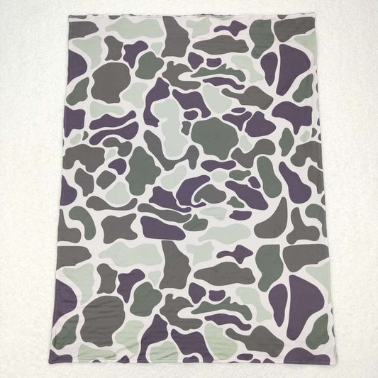 Green Camo Minky Blanket
