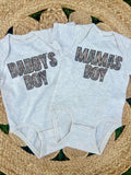 Dark Camo MAMA’S BOY Onesie