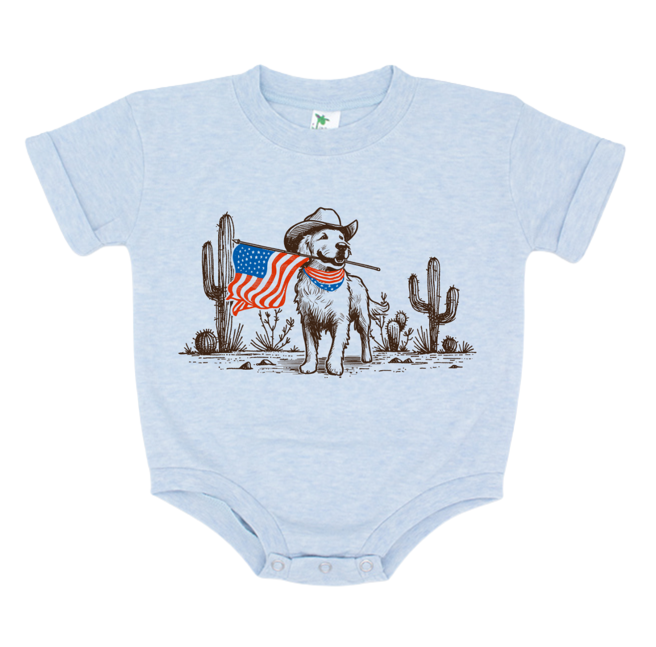 Patriot Pup Bubble Romper