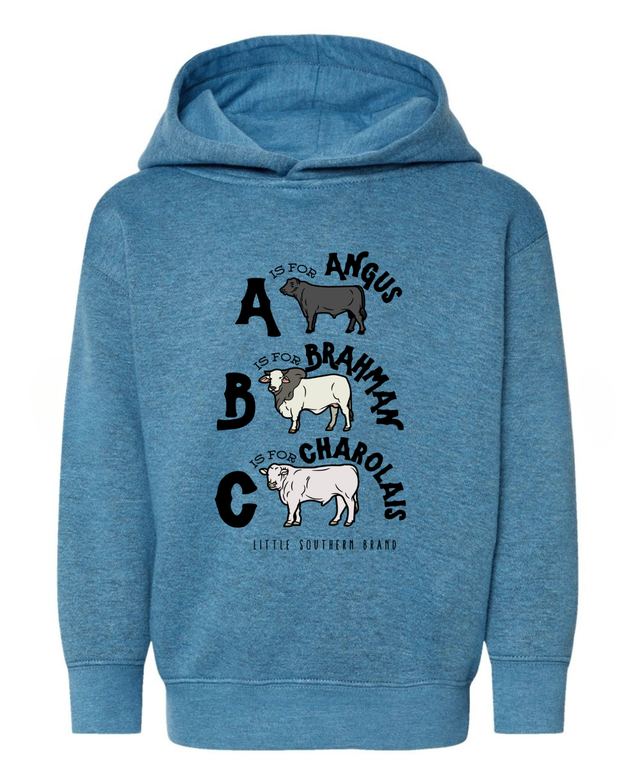 ABC Cow Breeds Hoodie - Bermuda