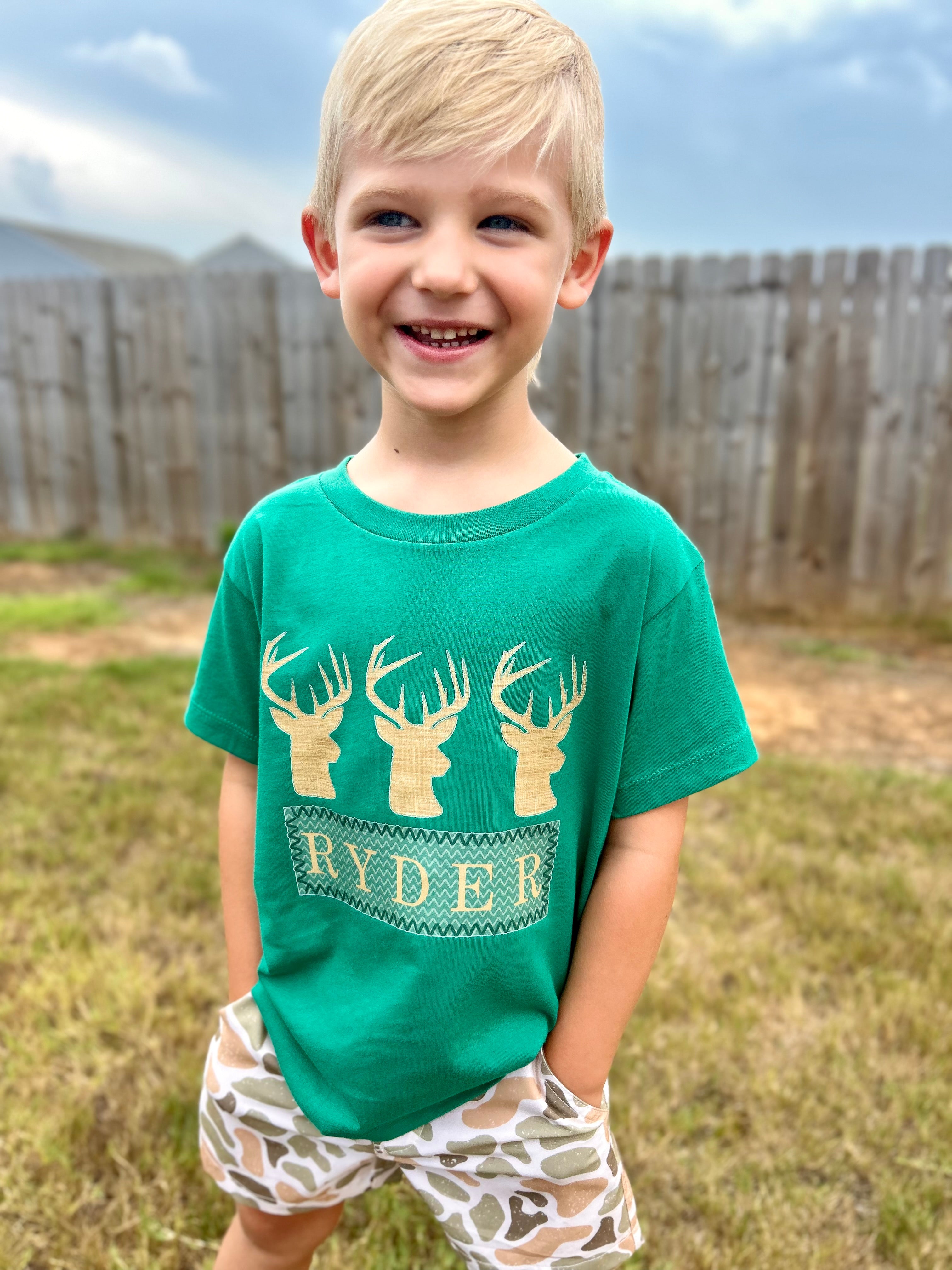 Buck Trio Name Plate T-shirt - Custom