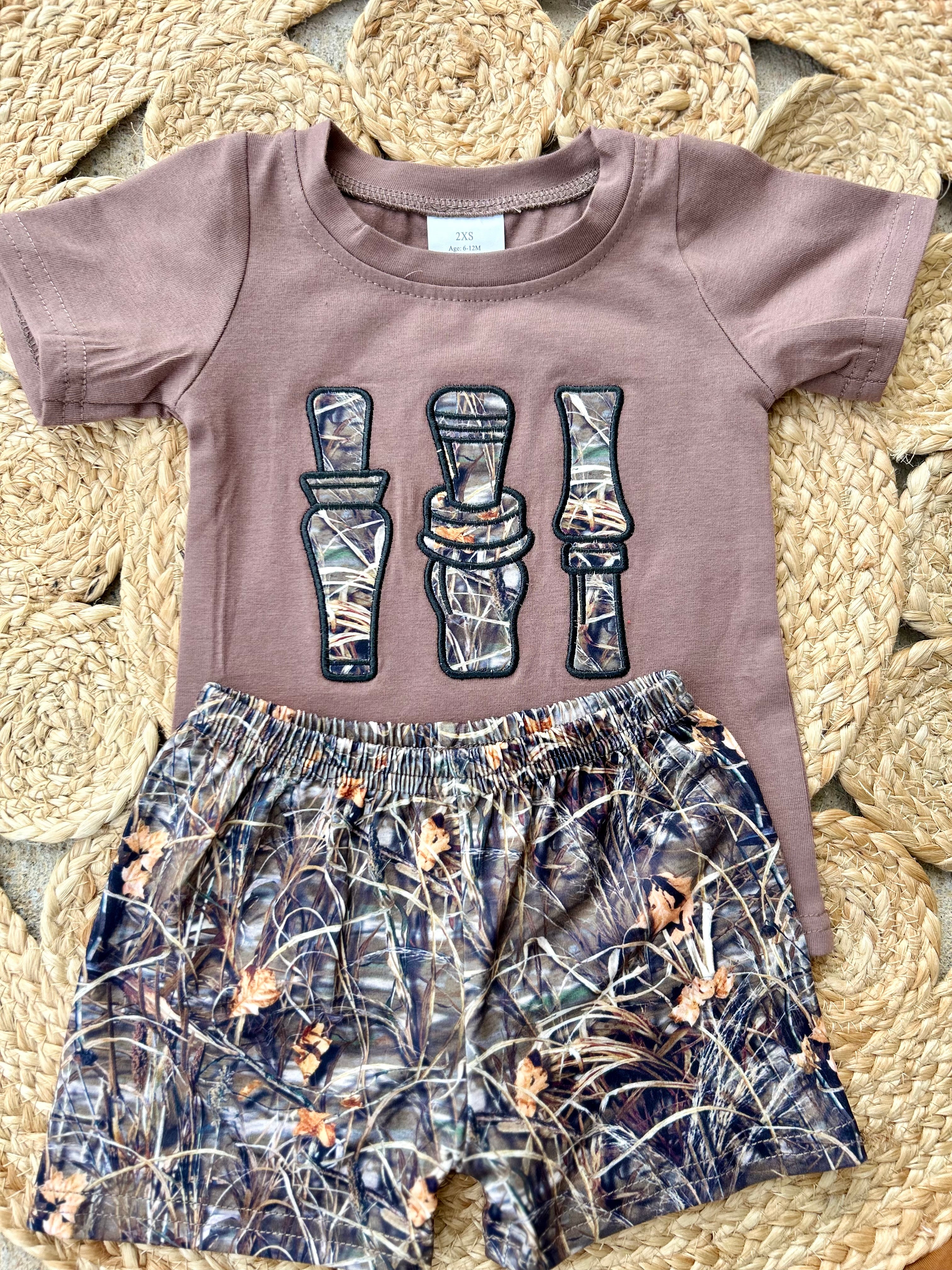 Embroidered Camo Duck Call Set - Preorder