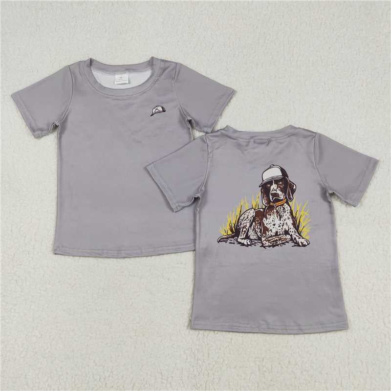 Grey Hunting Dog Tee - Preorder