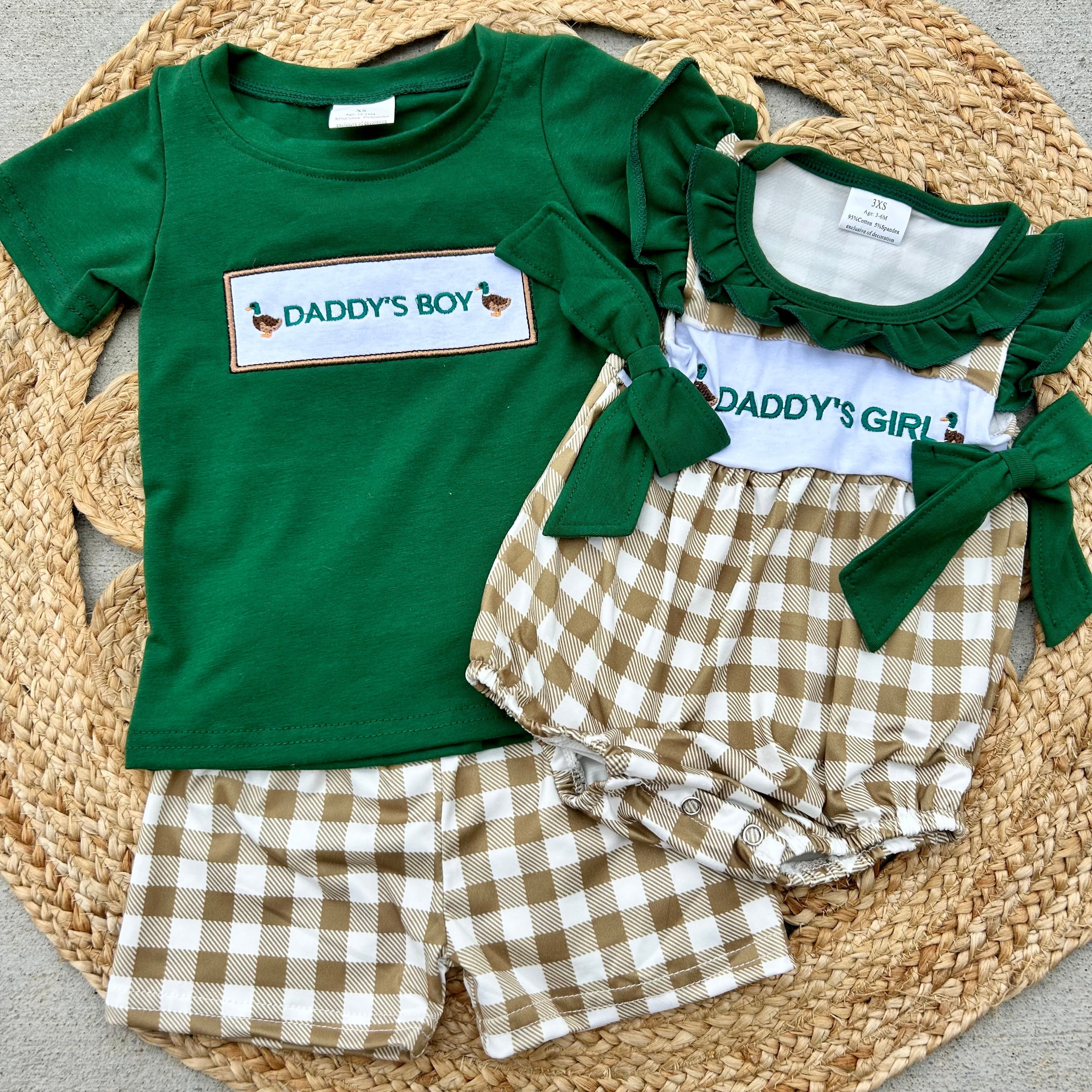 Daddy’s Boy Mallard Short Set- Preorder