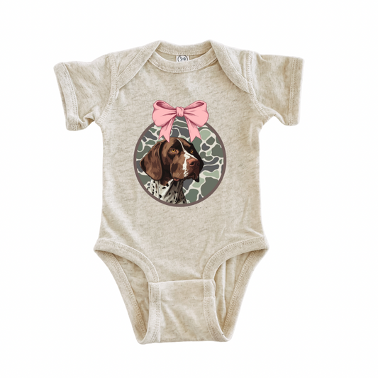 Camo GSP Bow Onesie