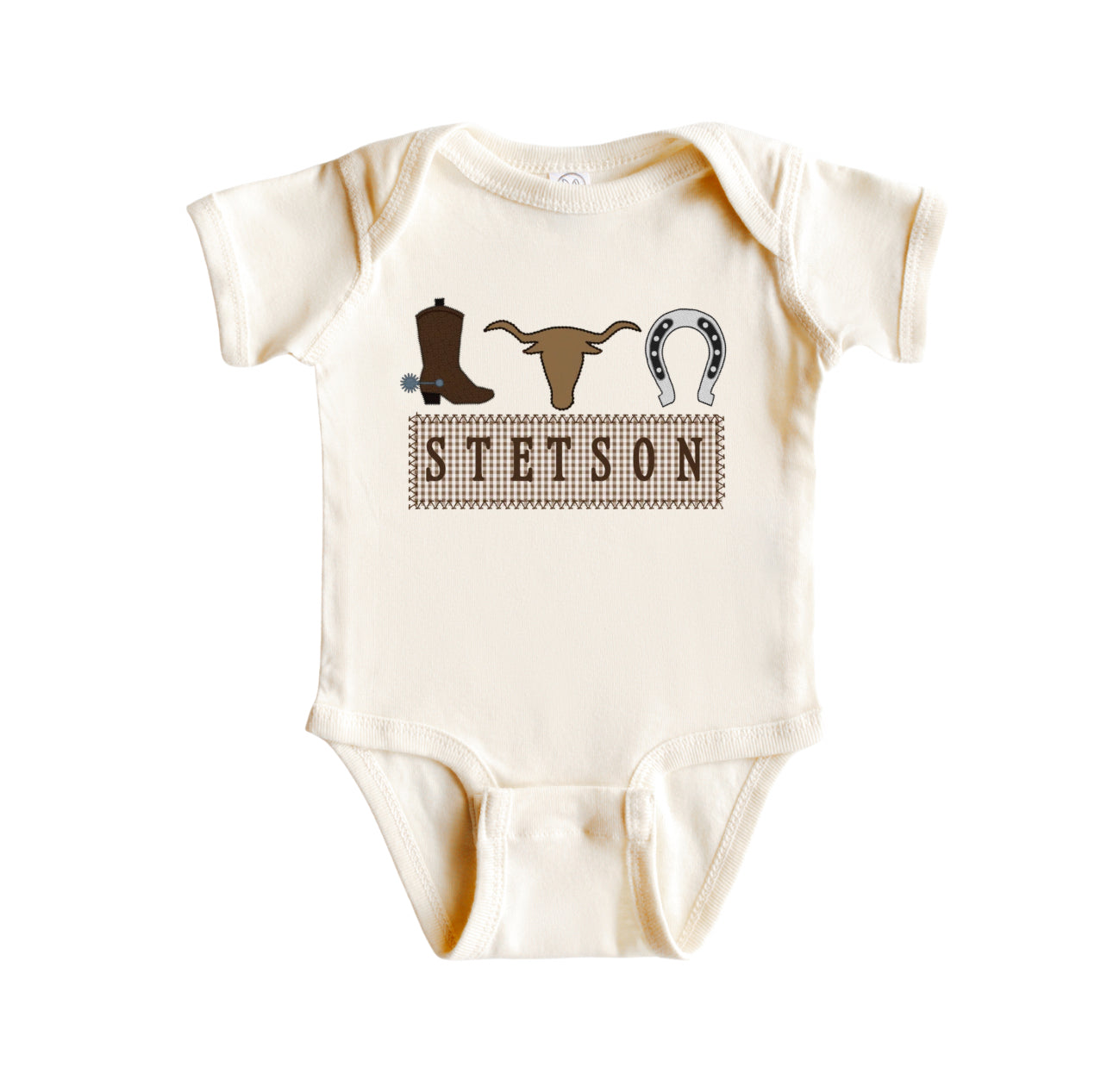 Cowboy Name Plate Bodysuit - CUSTOM