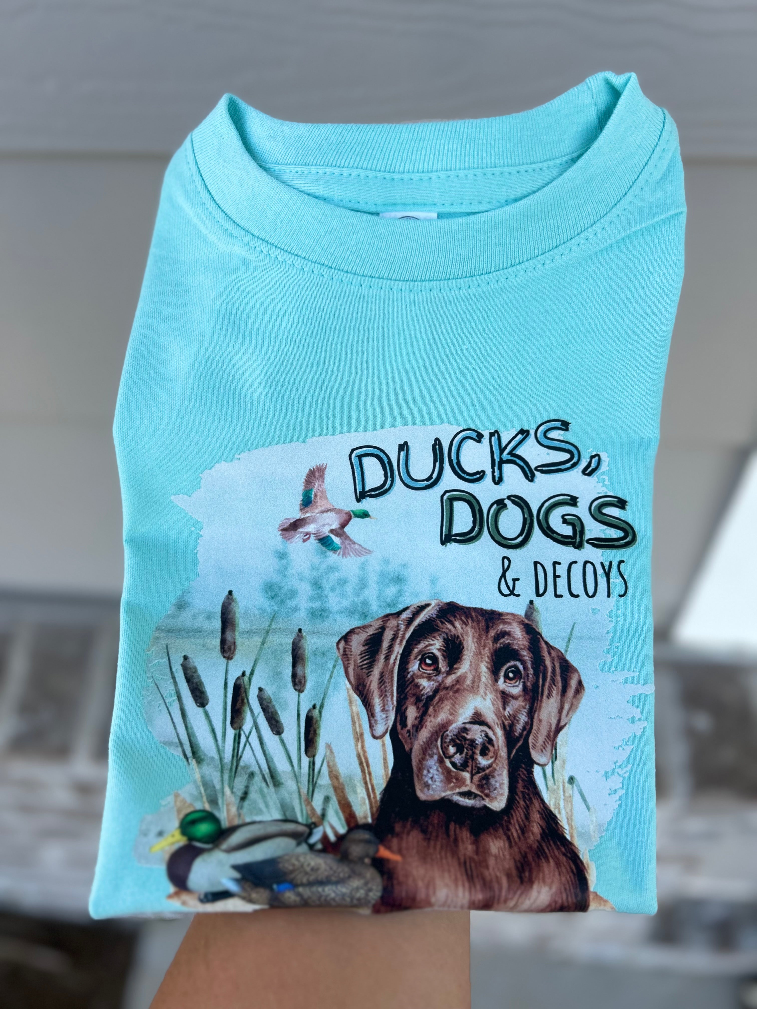 Ducks Dogs & Decoys Front Design