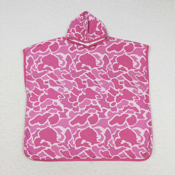 Pink Camo Hooded Towel - Preorder