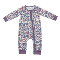 Purple Camo Zippy Romper - Preorder