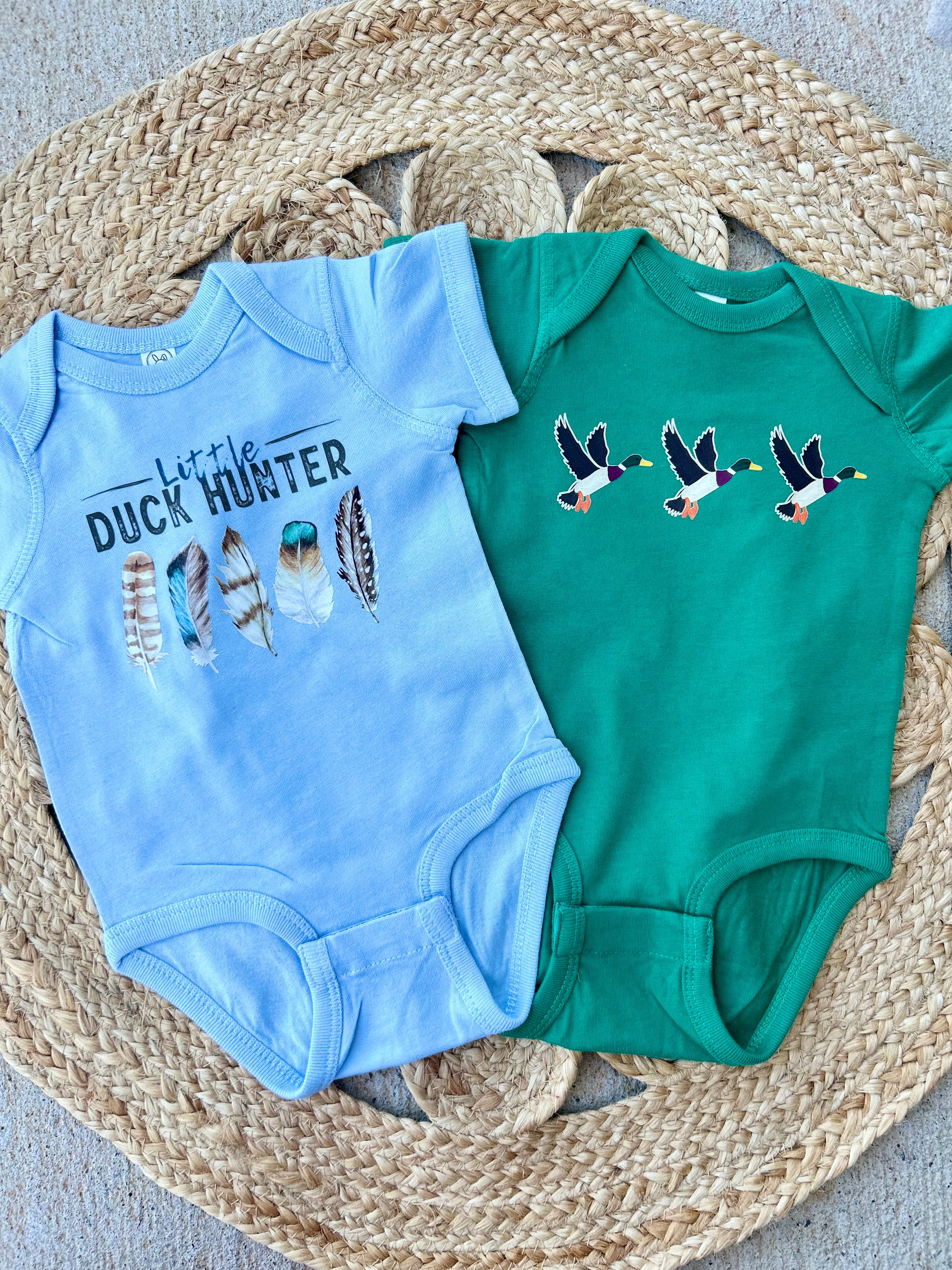 Little Duck Hunter (blue onesie only)