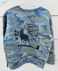 Follow The Word Crewneck - Vintage Camo
