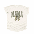 MAMA Camo Bow Graphic Tee - Ivory