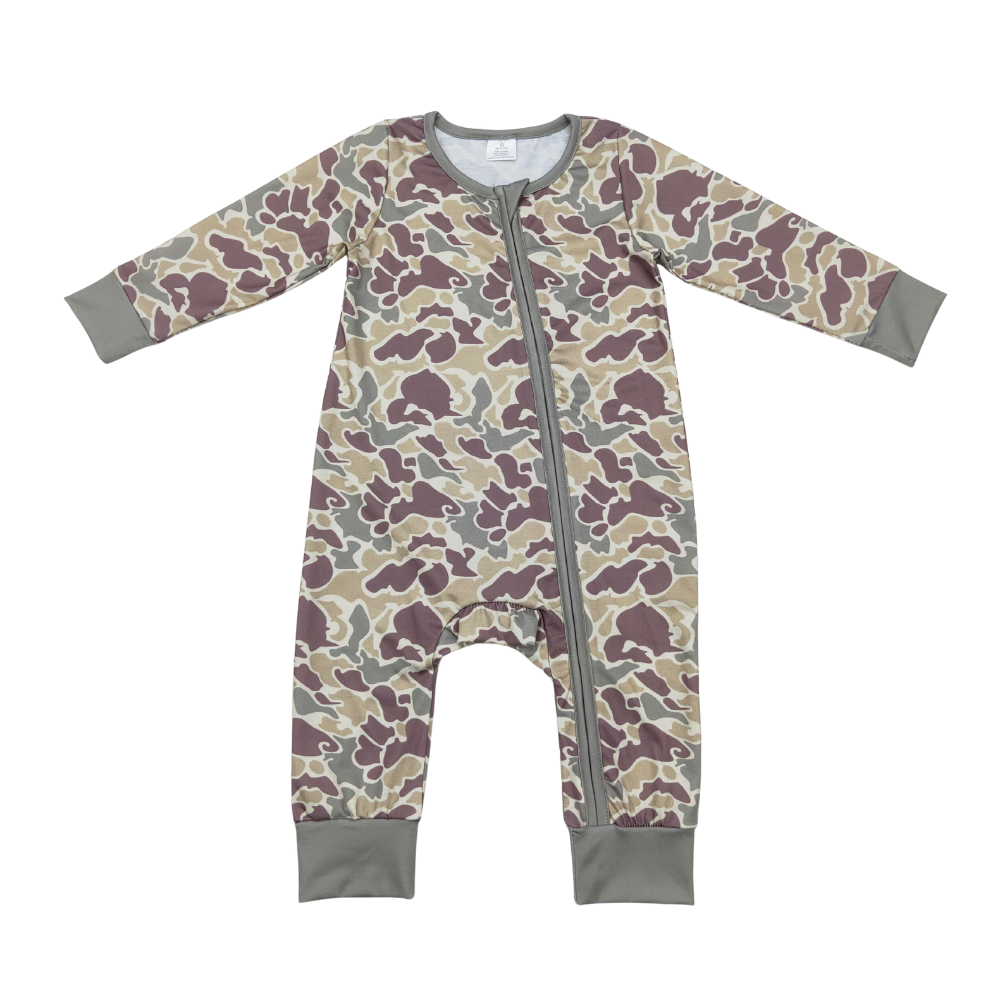 Old School Camo Romper - Preorder