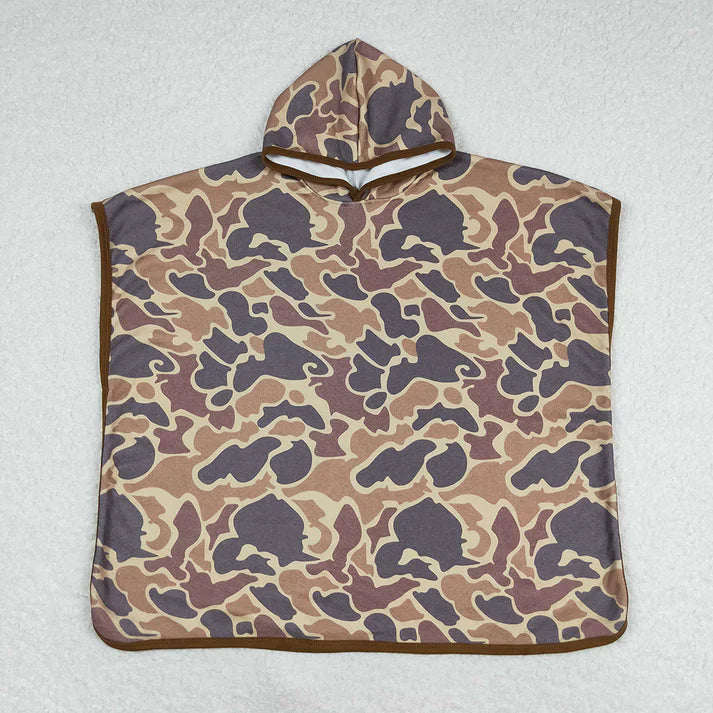 Brown Camo Hooded Towel - Preorder