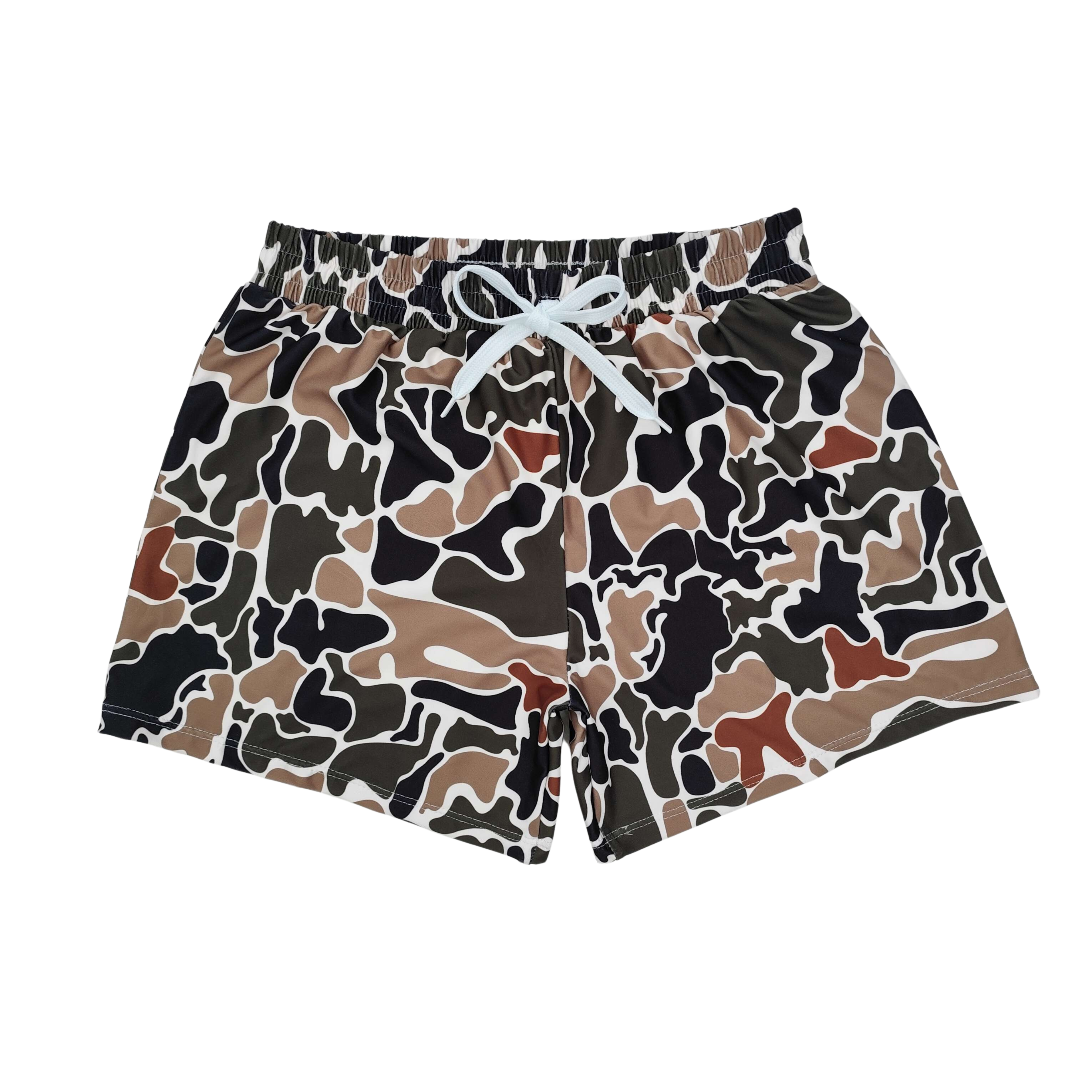 Retro Camo Swim Trunks - Preorder