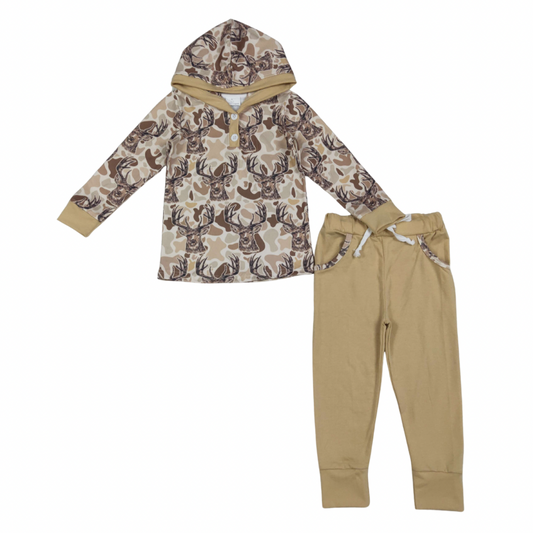 Deer Camo Hoodie Set