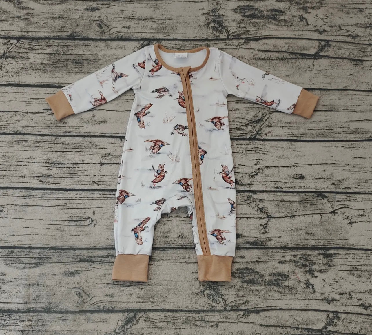 White/Tan Duck Zippy - Preorder