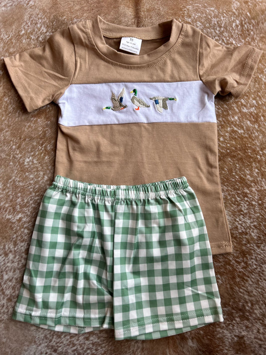 Embroidered Mallard Duck Set - 12/18