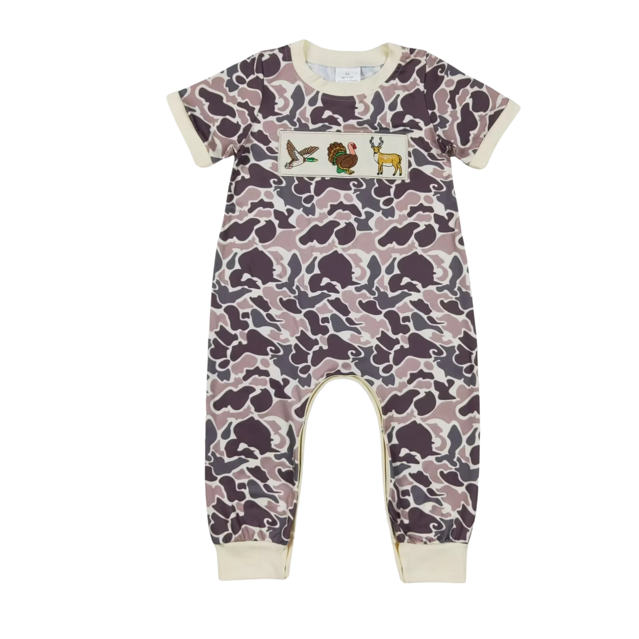 Duck, Turkey & Deer Long Romper