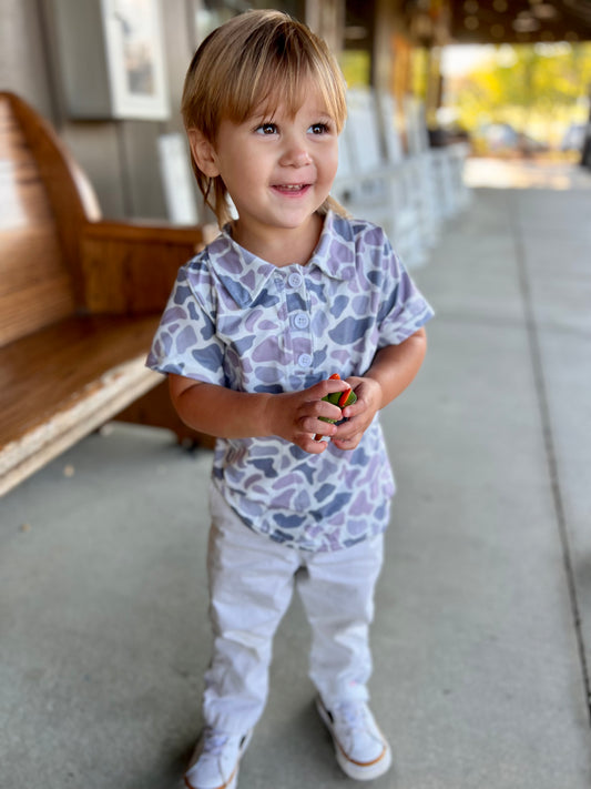 Light Camo Button Up Shirt