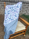 Grey Camo Minky Blanket - Preorder