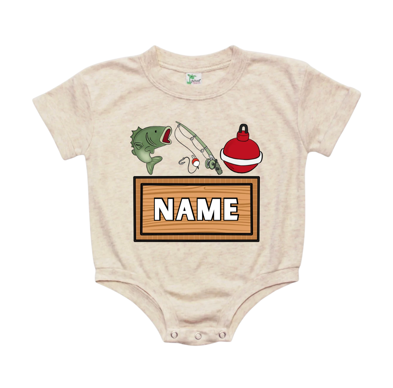 Boys Bass Fishing Name Bubble - CUSTOM