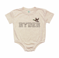 Camo Flying Mallard Name Bubble - Oatmeal